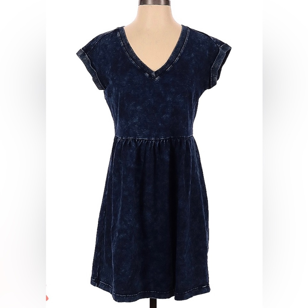 Jane and Delancey T Shirt Dress - Small - Navy Blue